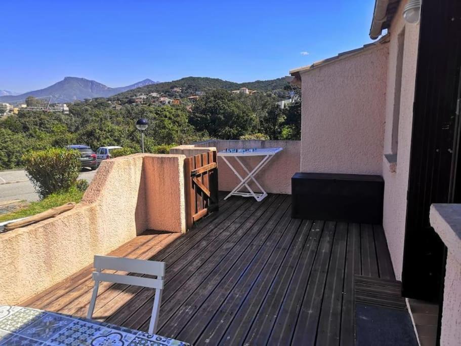 Porticcio Tres Joli T2 Climatise & Grande Terrasse A 1Km De La Plage Exterior photo